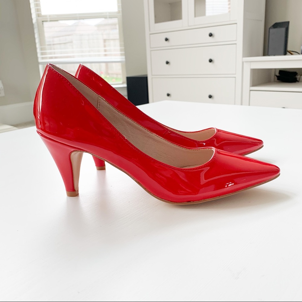 Forever Red Pat Heels Grande-22